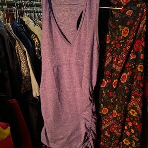 Purple Sleeveless V-Neck Top